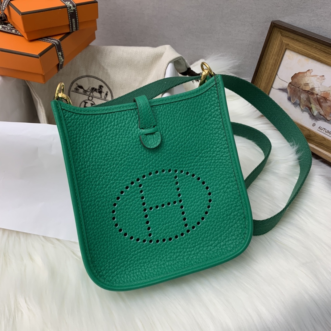 에르메스 미니 에블린16 베르자드 금장 끌레망스 가죽